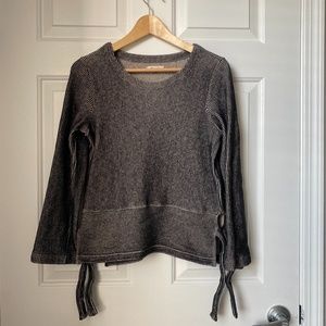 Madewell French Rib Side Tie Pullover